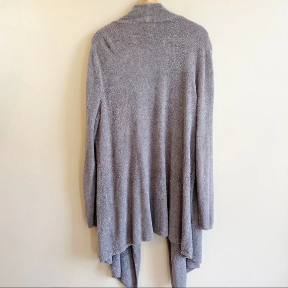 BAREFOOT DREAMS Taupe Cozychic Lite Island Wrap Cardigan size 2X MSRP $110 - Picture 6 of 9